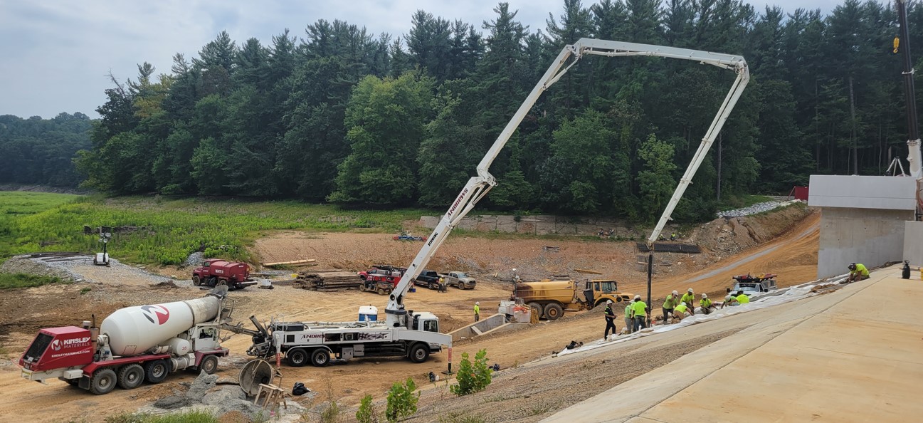 Construction of the Lake Williams Dam for York Water Company.