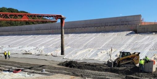 Construction of the Lake Williams Dam for York Water.