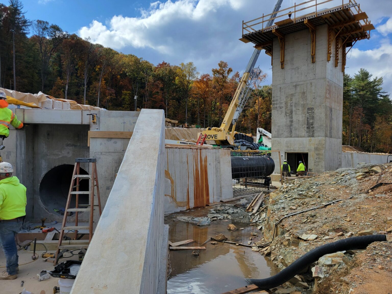 Formwork for the Valve Tower The York Water Company