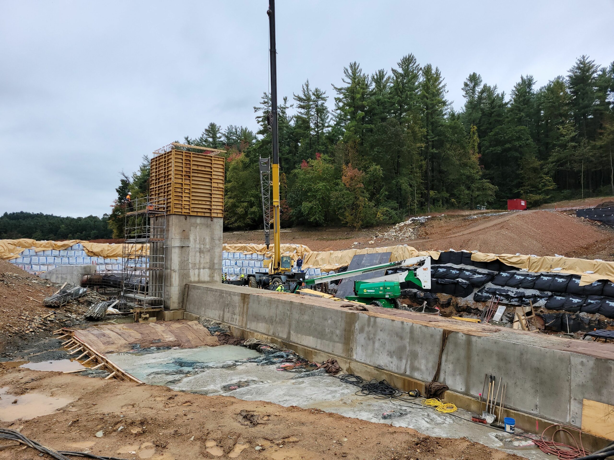 The Valve tower's third pour.