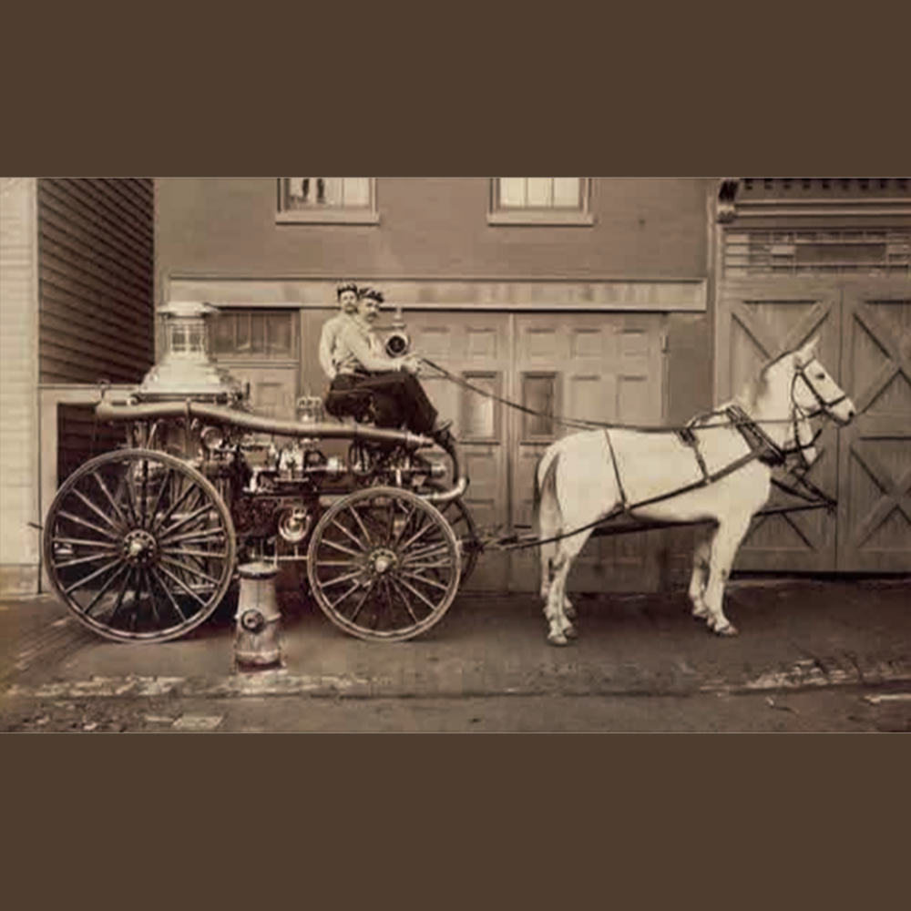 Photo of a Filter Engine and Hydrant from 1863.